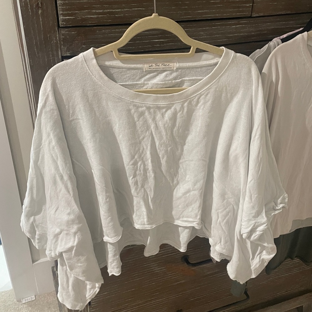 We The Free white cropped T-shirt